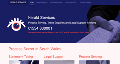Desktop Screenshot of heraldservices.co.uk
